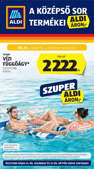 Aldi Középső sor termékei