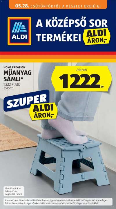 Aldi Középső sor termékei
