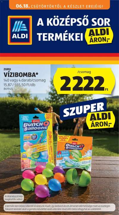 Aldi Középső sor termékei