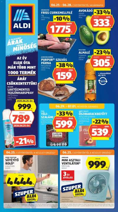 Aldi akciós újság