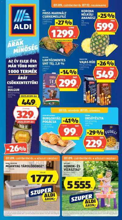 Aldi akciós újság