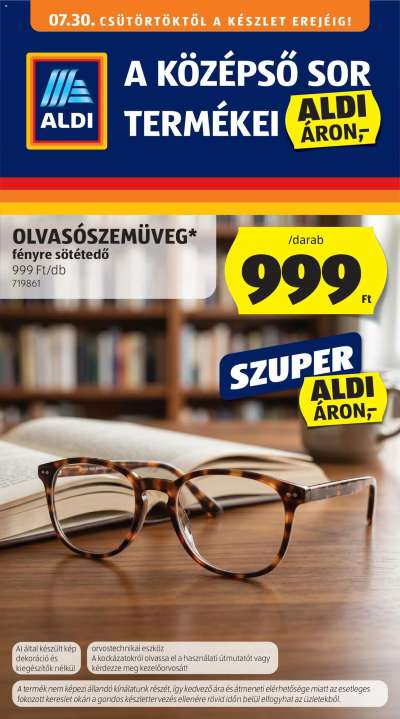 Aldi Középső sor termékei