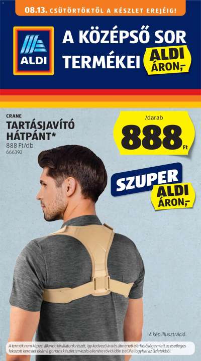 Aldi Középső sor termékei