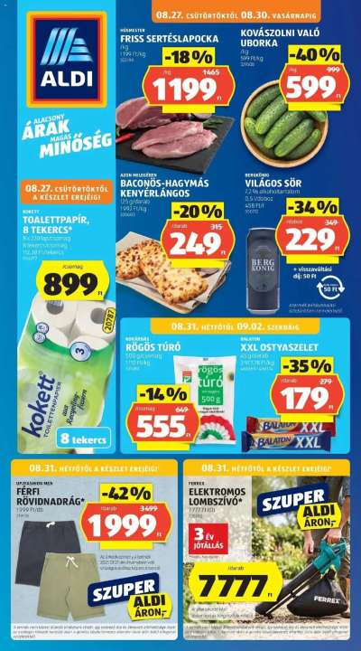 Aldi aktuális akciós újság