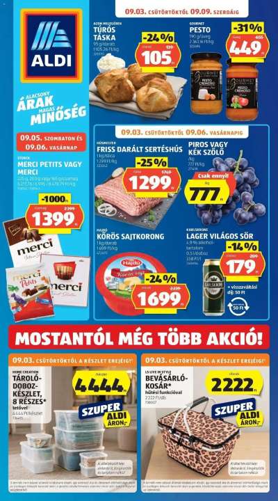 Aldi aktuális akciós újság