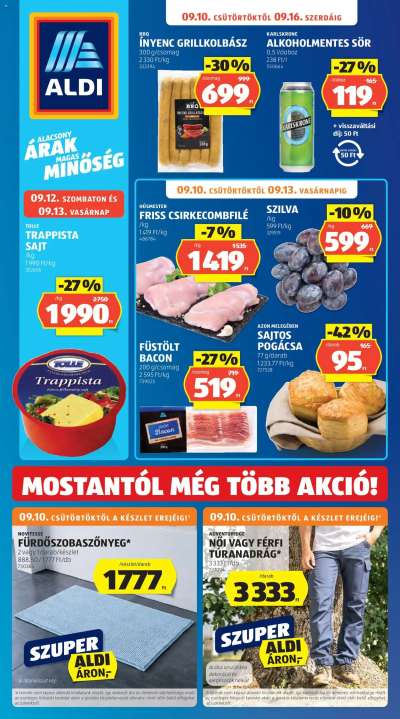 Aldi akciós újság