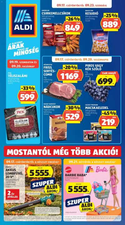 Aldi akciós újság
