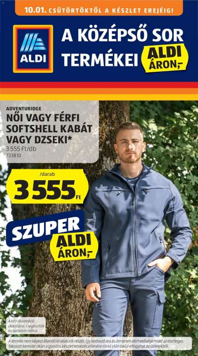 Aldi Középső sor termékei