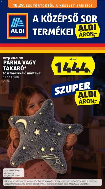 Aldi Középső sor termékei