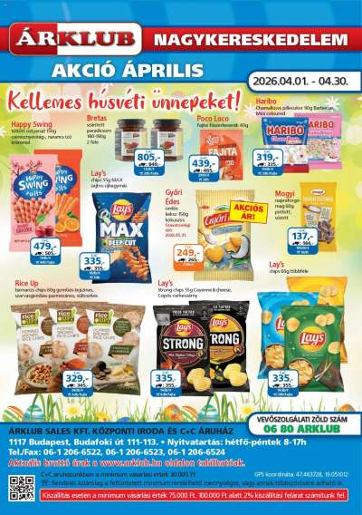 ÁRKLUB akciós újság