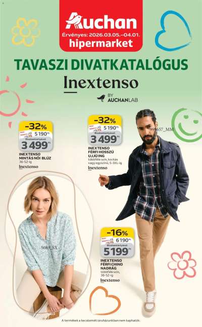 Auchan Tavaszi textil ajánlataink
