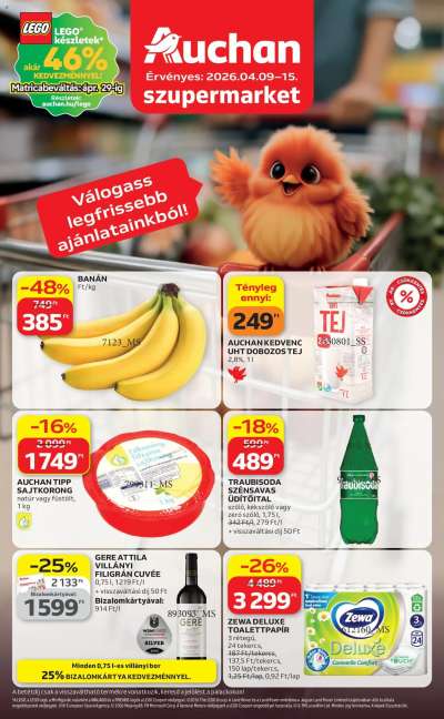 Auchan Szupermarket akciós újság