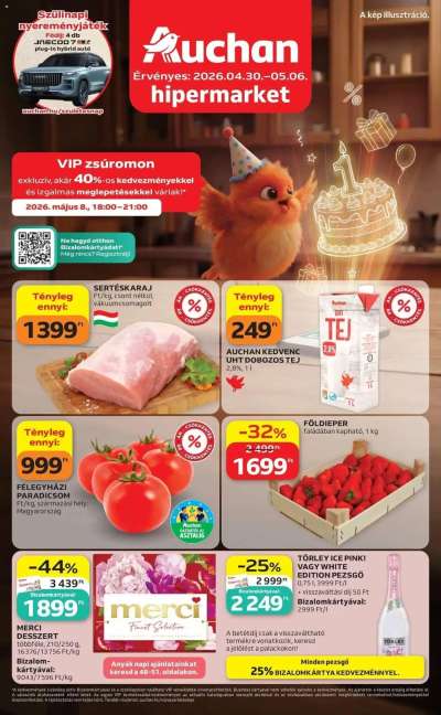 Auchan újság érvényessége 2026.05.06-ig