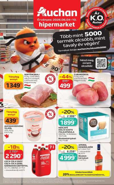 Auchan akciós újság Budapest