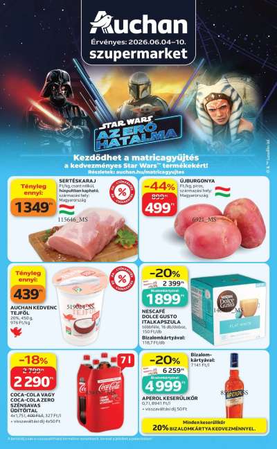 Auchan Szupermarket akciós újság