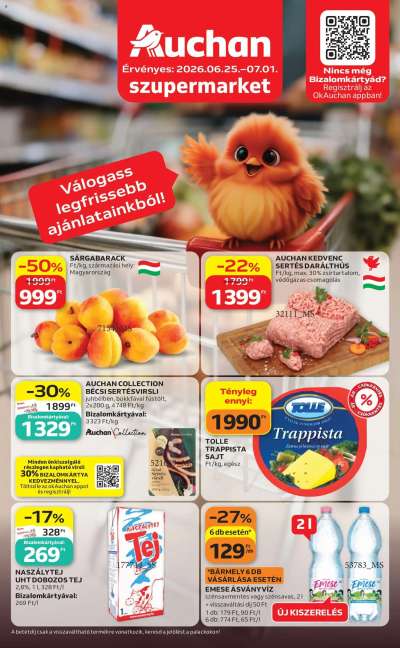 Auchan Szupermarket akciós újság