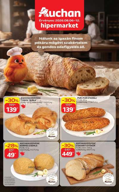 Auchan Pékség ajánlataink