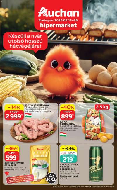 Auchan Grill ajánlatok