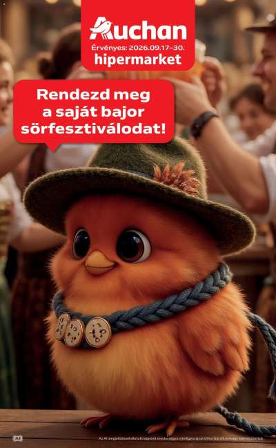 Auchan Bajor sorfesztival ajánlatok