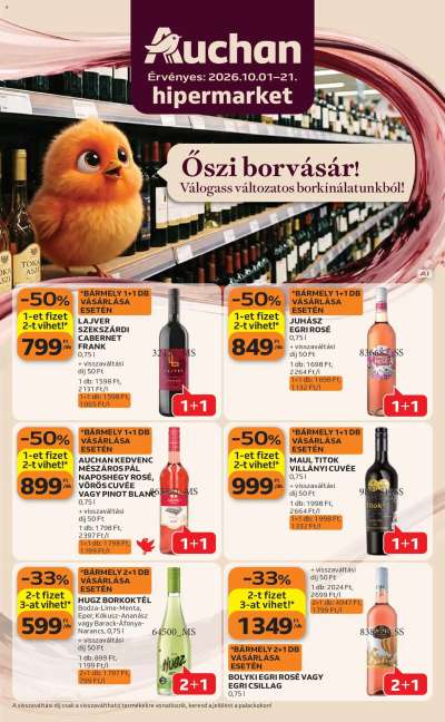 Auchan Bor ajánlatok