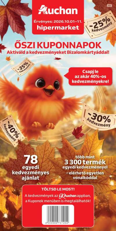 Auchan Őszi kuponnapok