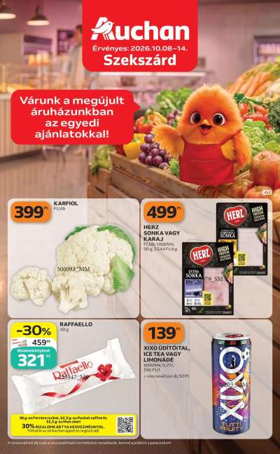 Auchan Szupermarket akciós újság Szekszárd
