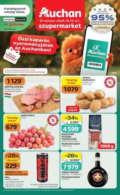 Auchan Szupermarket akciós újság