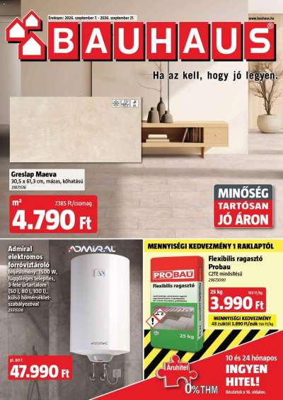 Bauhaus szórólap