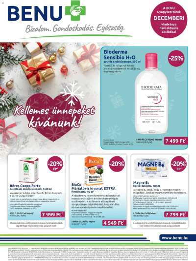 Akciós újság BENU Gyógyszertárak