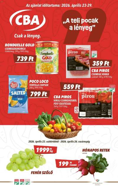 CBA akciós újság