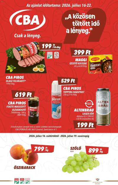 CBA akciós újság