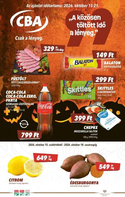 CBA akciós újság