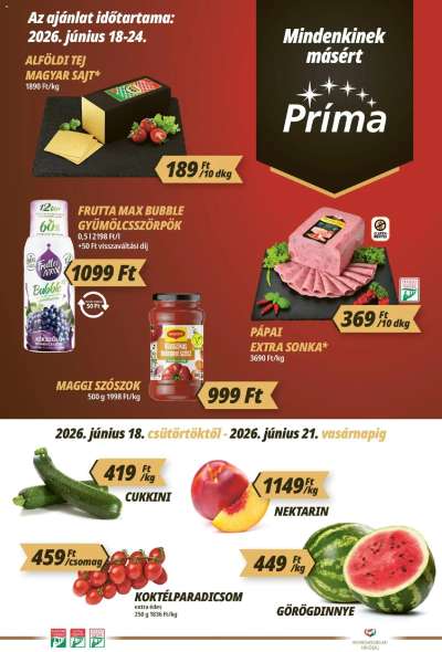 CBA Príma akciós újság