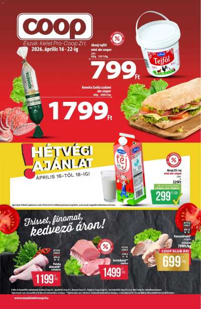 COOP - Újság Észak Kelet Pro-Coop Zrt