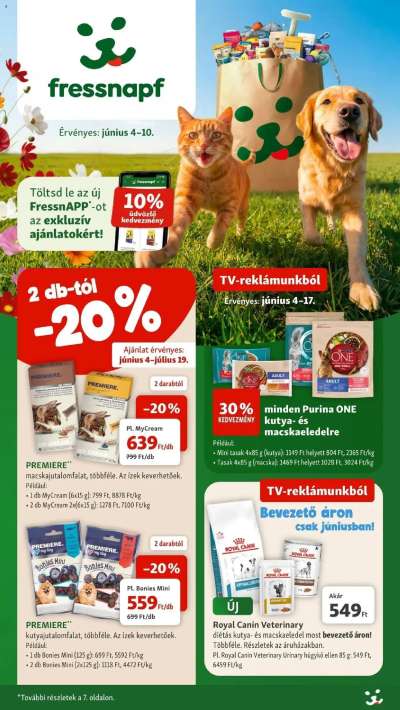 Fressnapf aktuális akciós újság