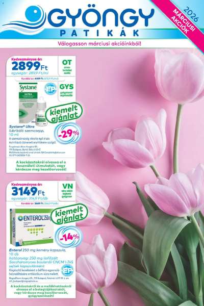 Gyöngy Patikák akciós újság
