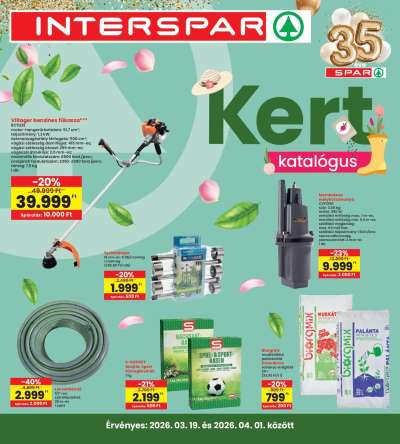 Interspar Kert katalógus