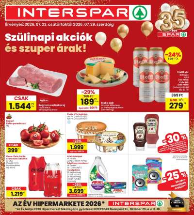 Interspar akciós újság
