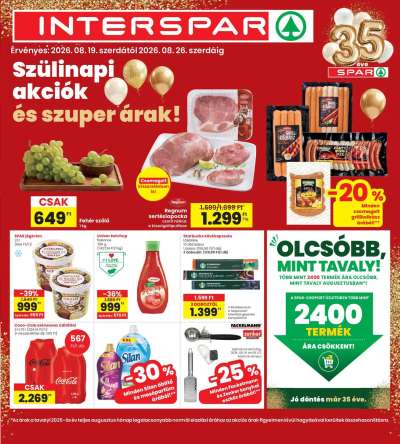 Interspar akciós újság