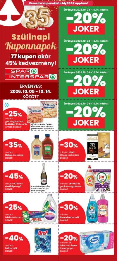 Interspar Szülinapi kuponnapok