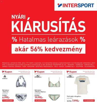 Intersport akciós újság