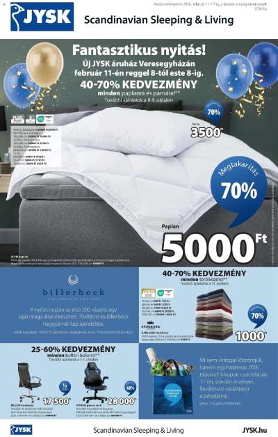 Jysk újság érvényessége 2026.02.17-ig