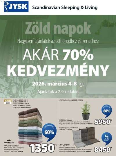 JYSK akciós újság