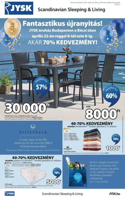 JYSK akciós újság