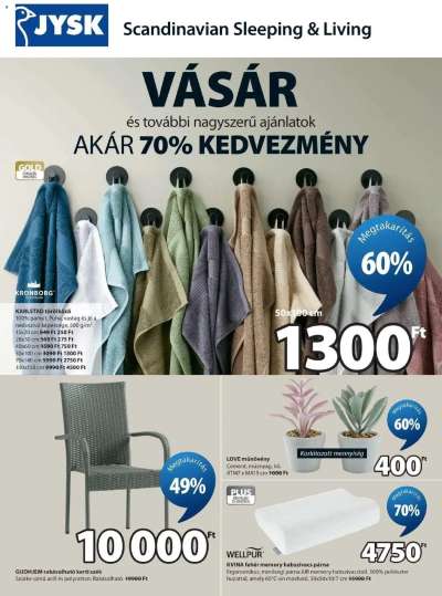 JYSK aktuális akciós újság