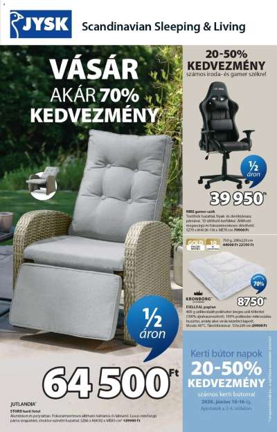 JYSK akciós újság