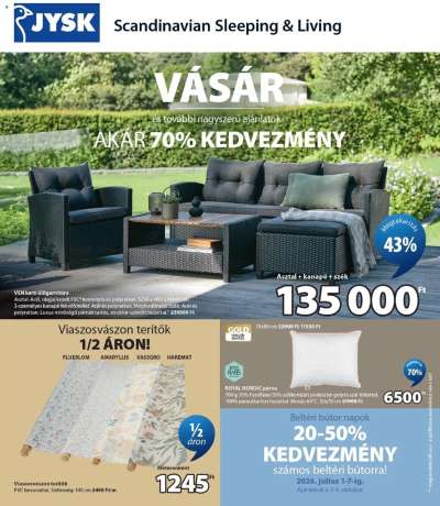 JYSK akciós újság
