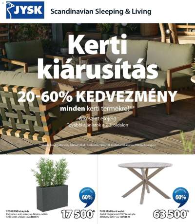 JYSK akciós újság