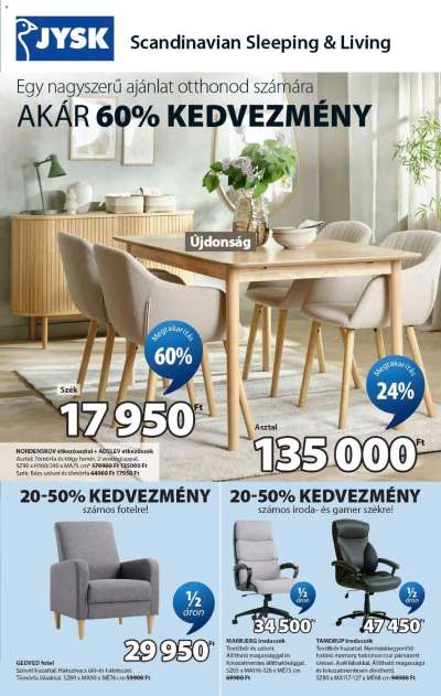 JYSK akciós újság