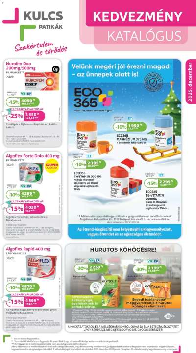 Akciós újság Kulcs Patika